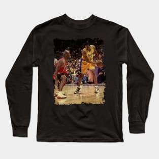 Eddie Jones vs Michael Jordan, 1998 Long Sleeve T-Shirt